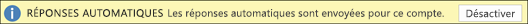 configurer message absence Outlook