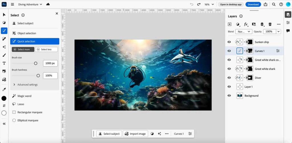 Adobe Photoshop web