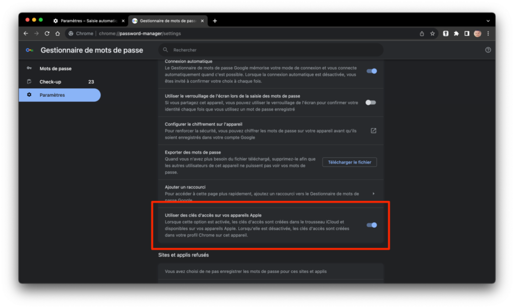 nouvelle version Google Chrome 118