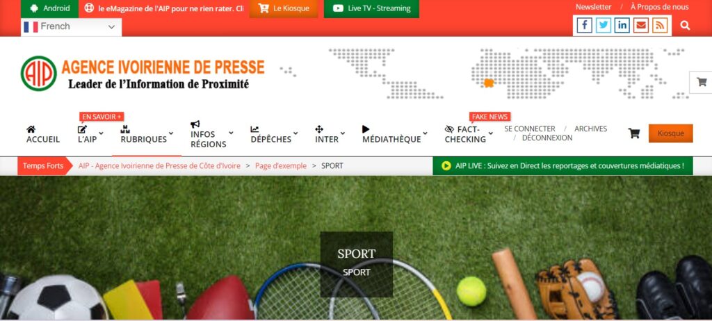 Sites sportifs côte d'ivoire
