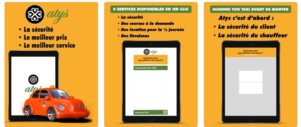 applications VTC Côte d'Ivoire
