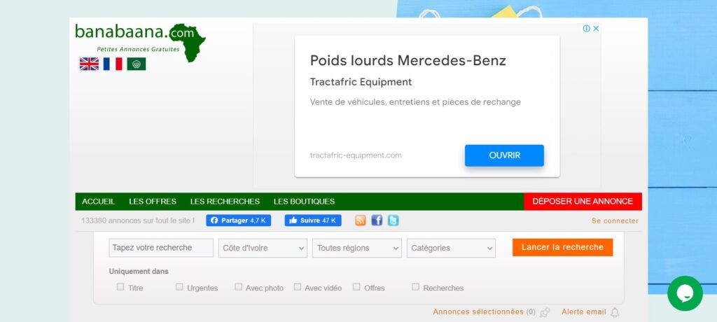 sites d'annonces gratuites côte d'ivoire