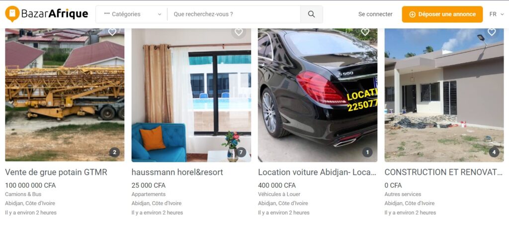 sites d'annonces gratuites côte d'ivoire