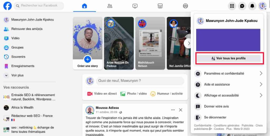 Créer votre profil Facebook sur Ordinateur