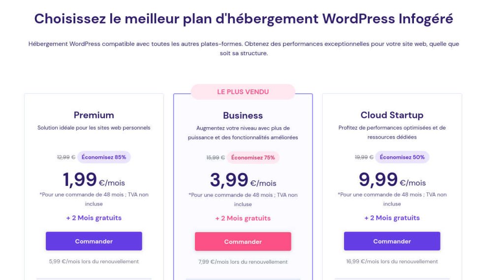 hébergeur wordpress infogéré
