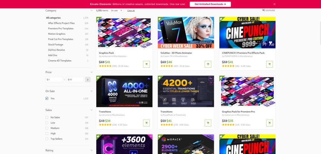 Black Friday Cyber Week Envato