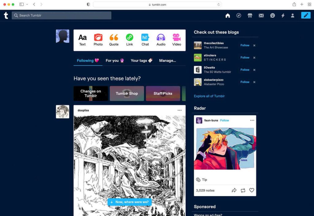 Tumblr en difficultés