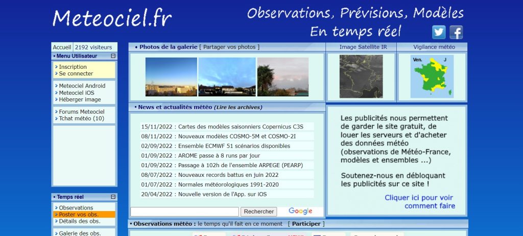 meilleures applications météo gratuites