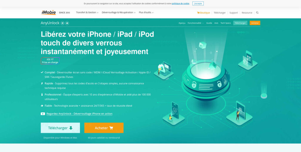 logiciels déverrouillage iPhone bloqué