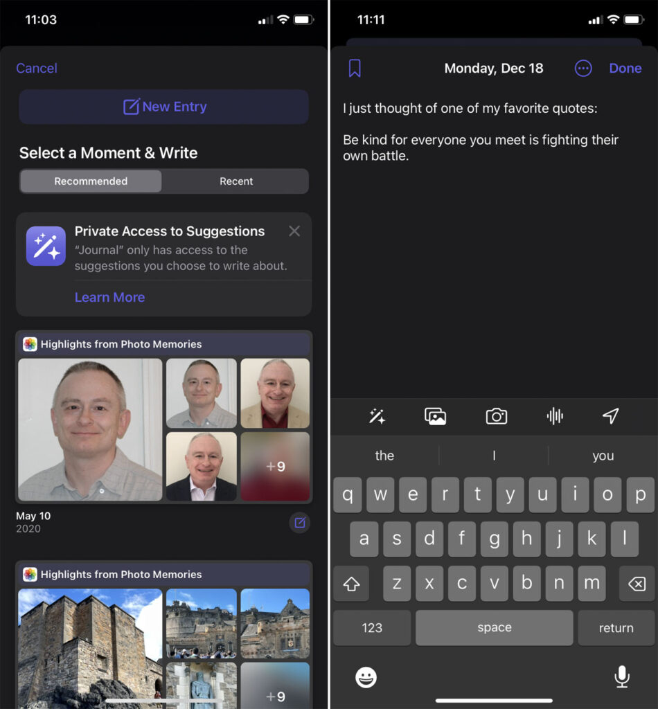 Comment utiliser application Journal