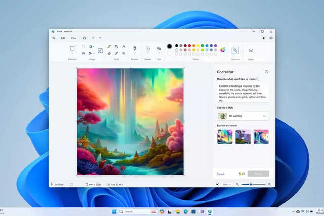 Microsoft générateur images Paint