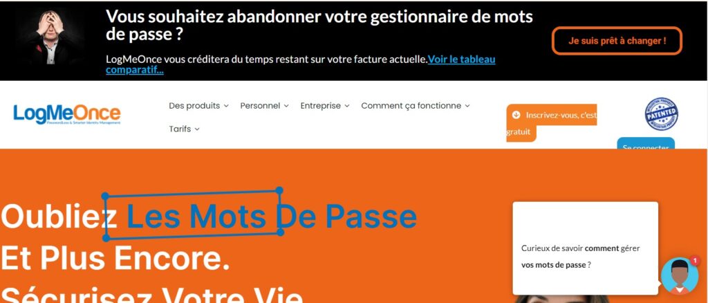 gérer ses mots de passe