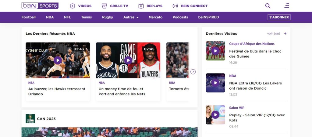 BeIN sports streaming