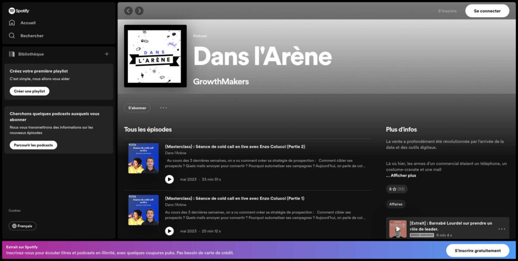 Dans l'arène
