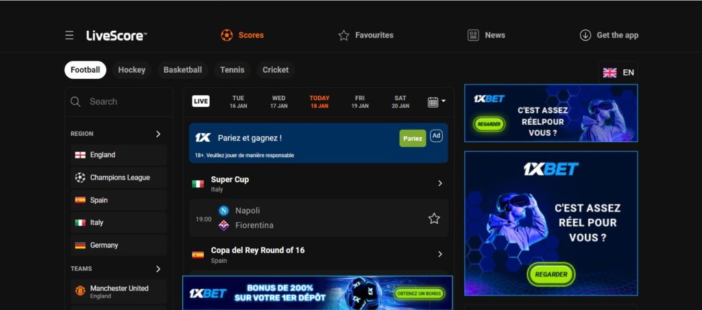 site de streaming sportif Sportytrader