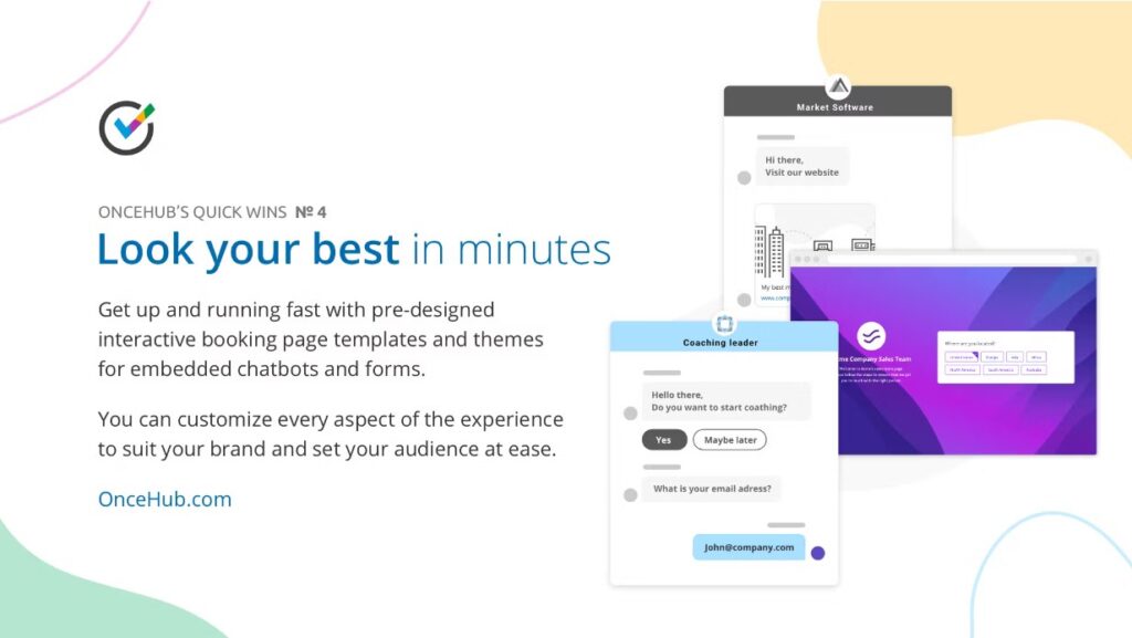 OnceHub planification calendrier