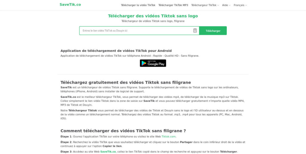télécharger vidéo TikTok