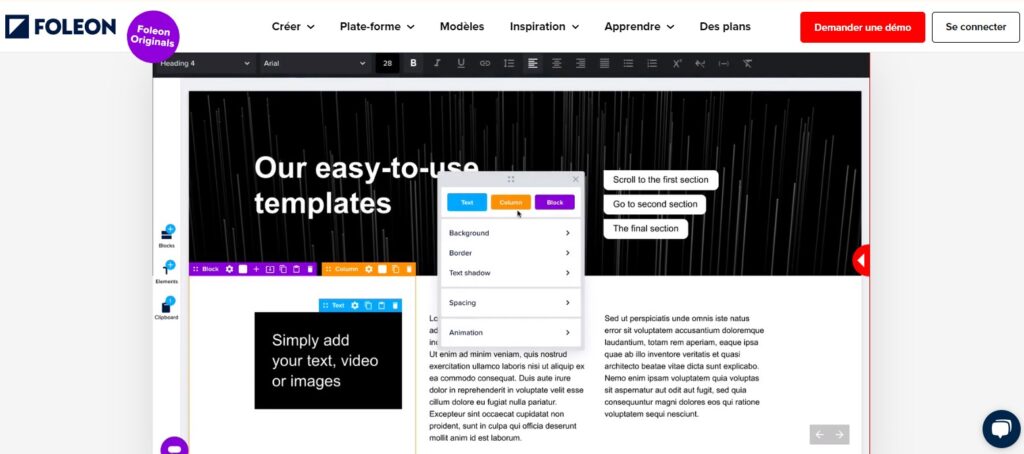 Foleon contenu interactif immersif
