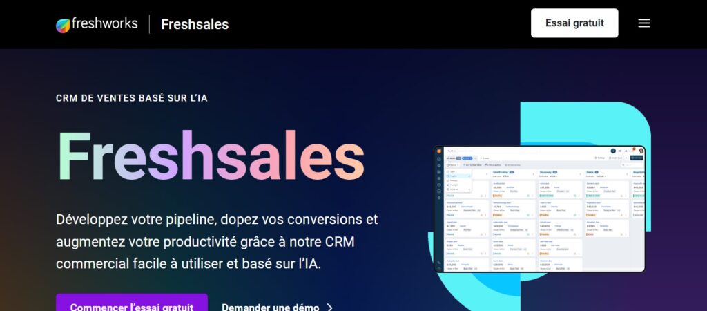 outil gestion CRM freshsales