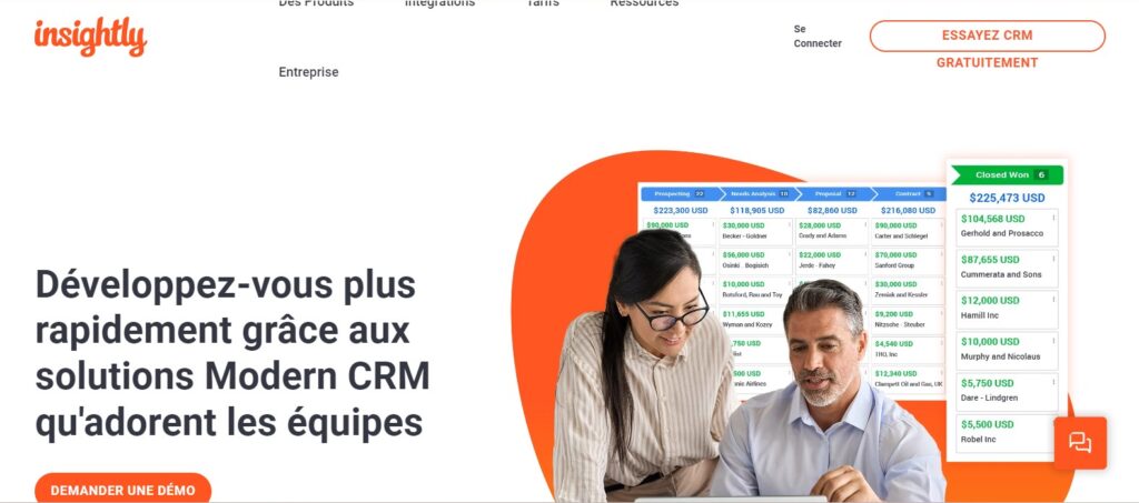 insightly solutions modernes gestion client