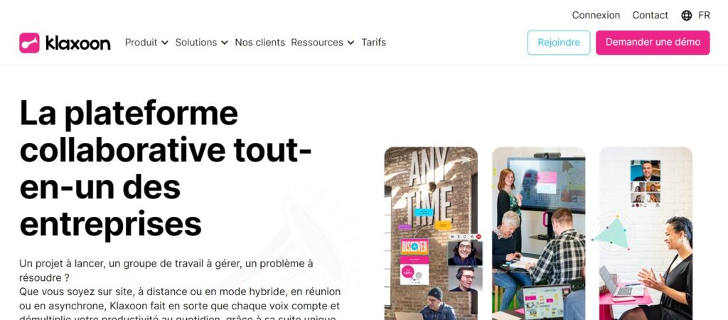 Klaxoon outil collaboratif