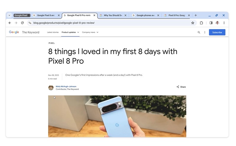 Google intègre IA à Chrome