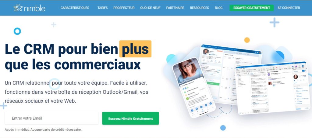 nimble outil gestion CRM