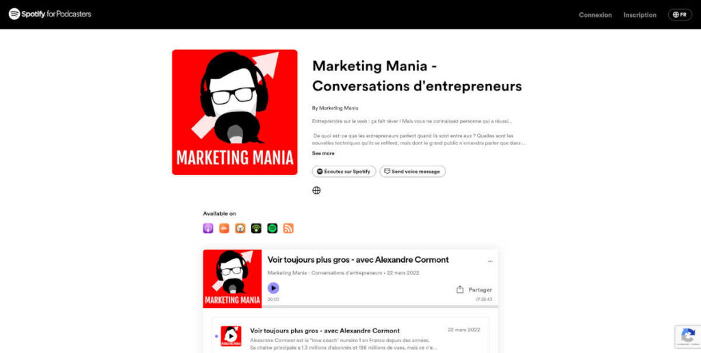 podcast marketing Mania