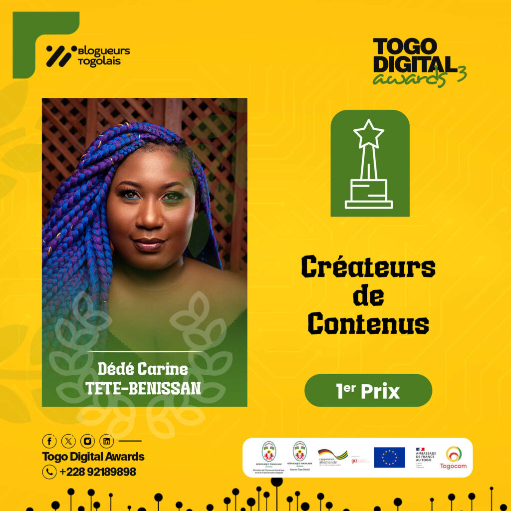 Prix Créateurs de contenu Togo Digital Awards