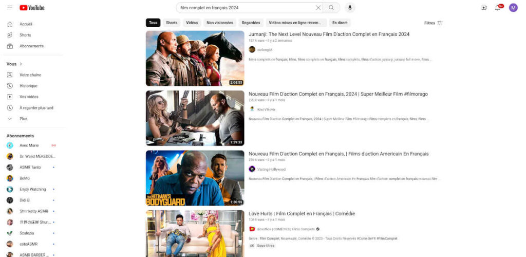 la plateforme de streaming de Google