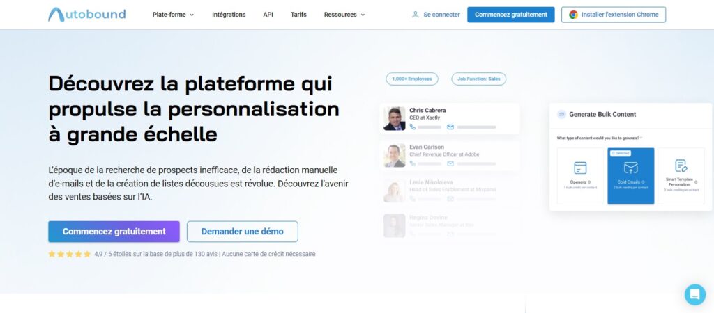 autobound personnalisation e-mails