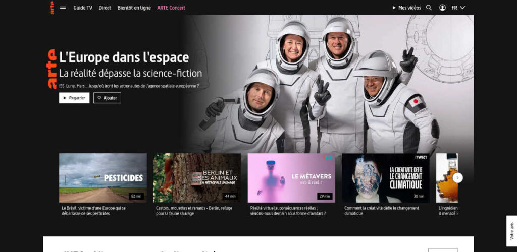 site de streaming arte