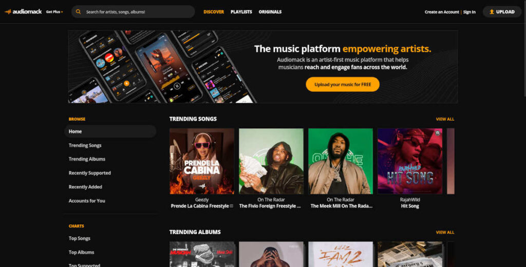 Audiomack diffusion musicale