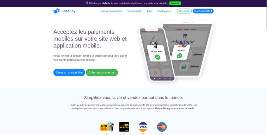 FedaPay - startup fintech béninoise