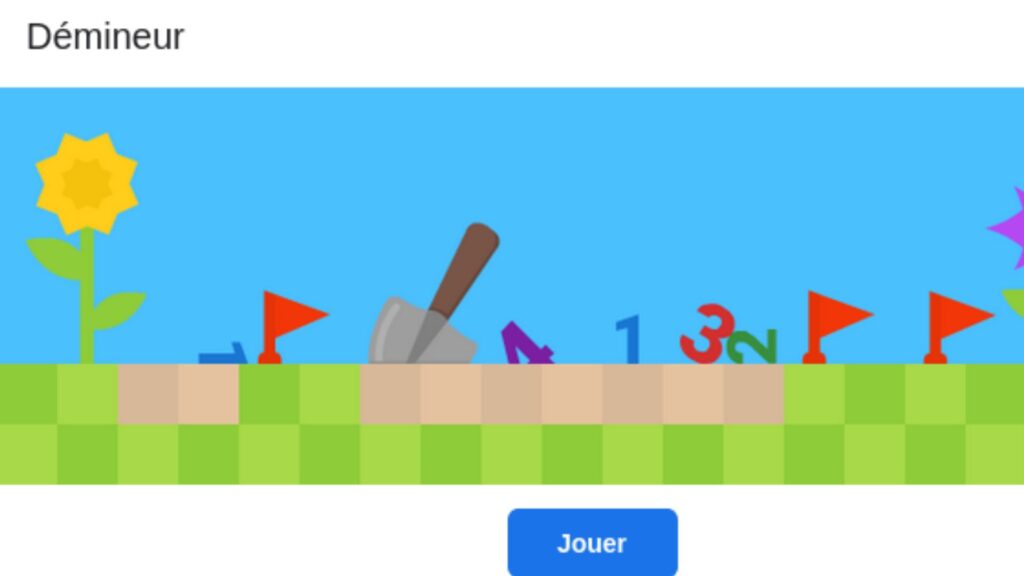 jeu démineur Google