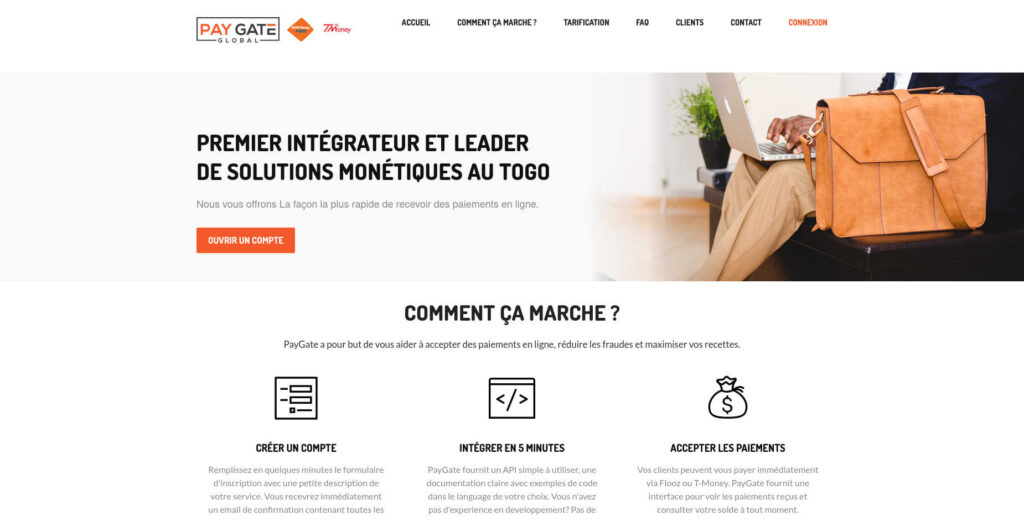 Paygate Global passerrelle de paiement en ligne au Togo et en Afrique