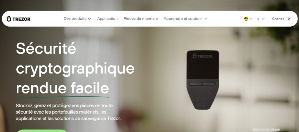 portefeuille hors ligne trezor