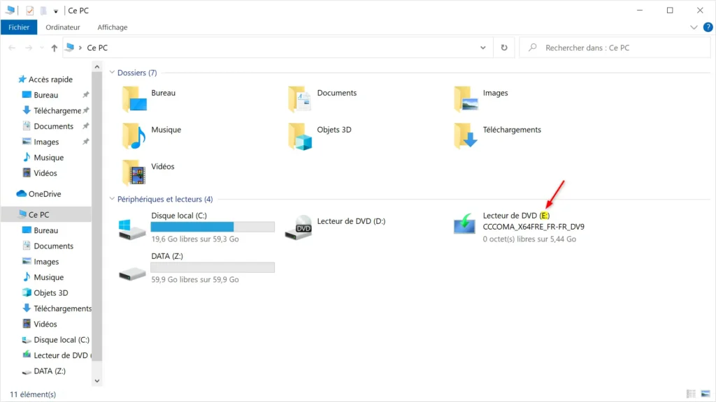 comment installer Windows 11