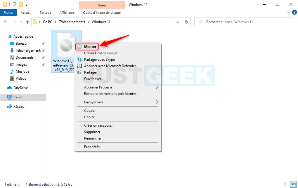 comment installer Windows 11