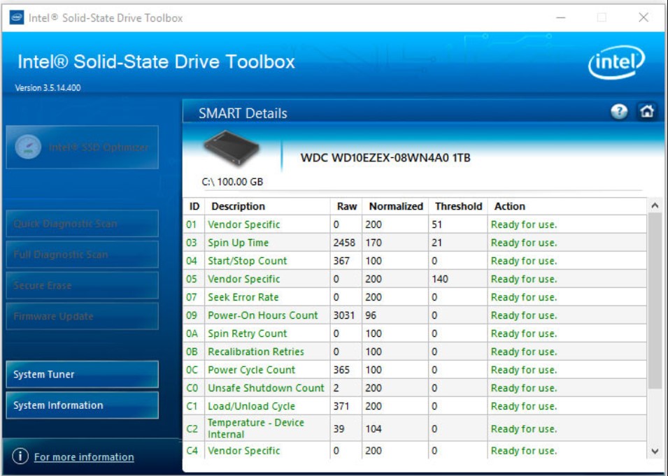 intel ssd toolbox