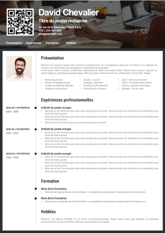 15 styles créatifs CV