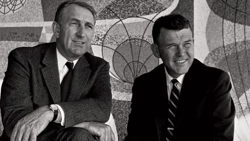 les fondateurs de HP (Bill Hewlett et Dave Packard)