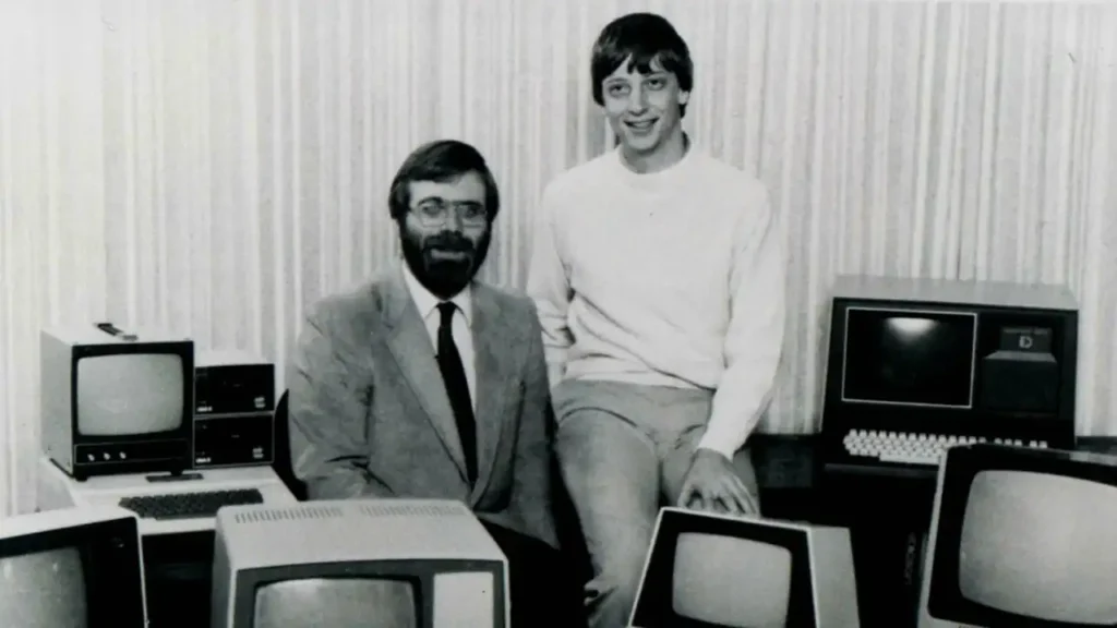 les fondateurs de Microsoft (Paul Allen & Bill Gates)