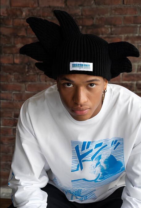homme noir avec bonnet Son Goku