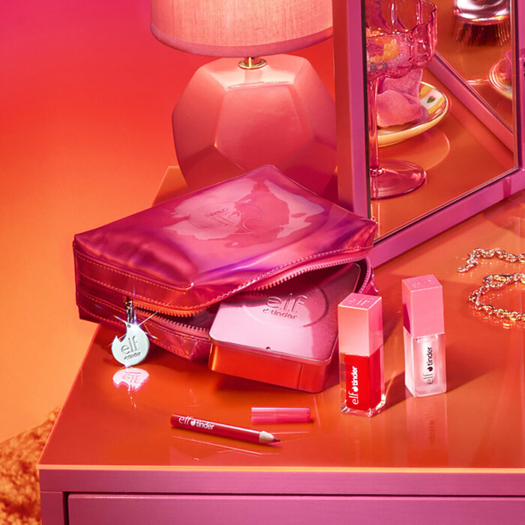 collaboration elf cosmetics tinder