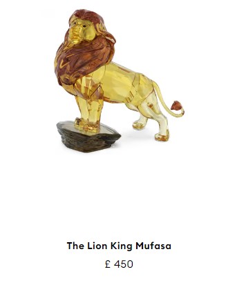 Swarovski roi lion figurines