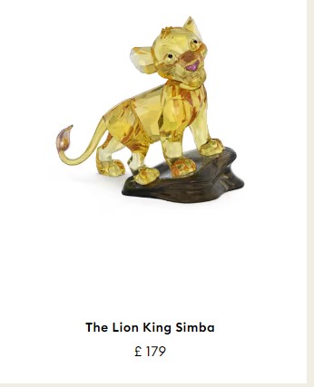 Swarovski roi lion figurines