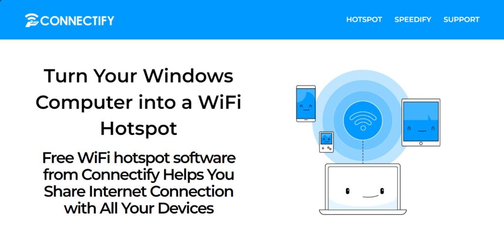 logiciels de partage de connexion wifi