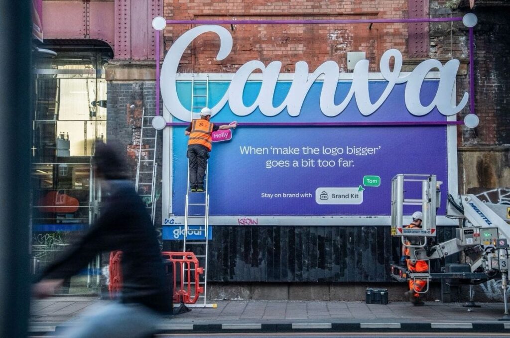 Canva campagnes à Londres